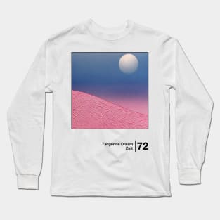 Zeit / Minimalist Style Graphic Design Long Sleeve T-Shirt